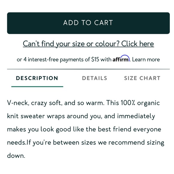 Tentree - Highline Cotton V-neck sweater - Medium - Picture 10 of 11